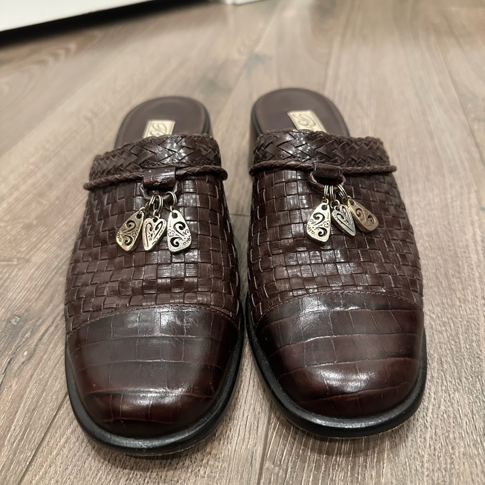 Vintage Brown Brighton  Woven Leather Men's Shoes from 2000s